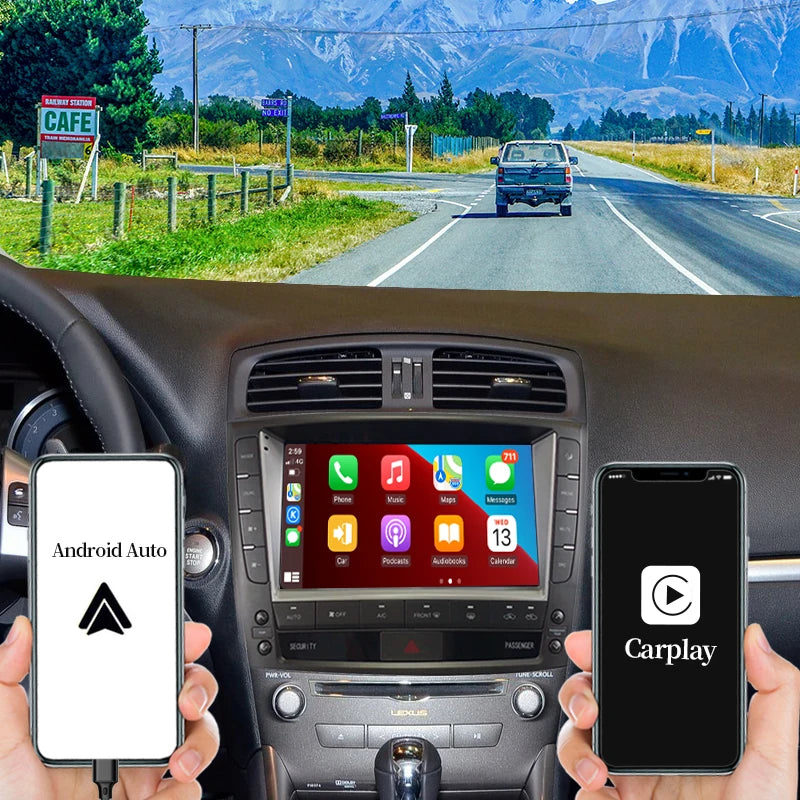 9" Android Intelligent System Carplay Car Video Player Central Multimedia Stereo Screen for LEXUS IS200 IS250 IS300 IS300C