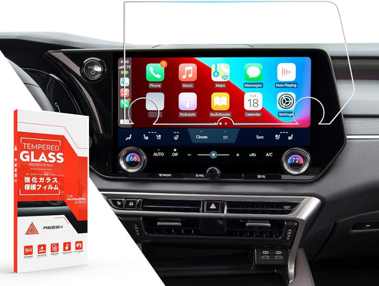 For 2023~2025 Lexus RX& TX 14 Inch Glossy Screen Protector - [More Clear& Smooth] - Mil-Grade 9H+ Tempered Glass - Touchscreen *1