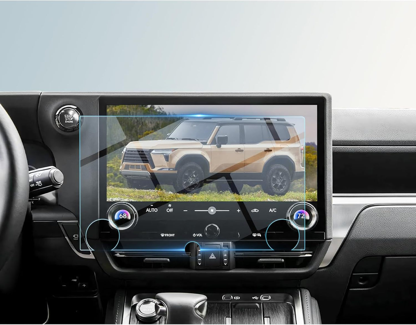 for 2024 2025 Lexus GX 550 Accessories Screen Protector 2024 2025 Lexus GX 550 Premium/Luxury/ Overtrail 14" Display [Anti Glare Tempered Glass Anti-Scratch Ultra-Clear]Lexus GX 550 Accessories 2025 2024