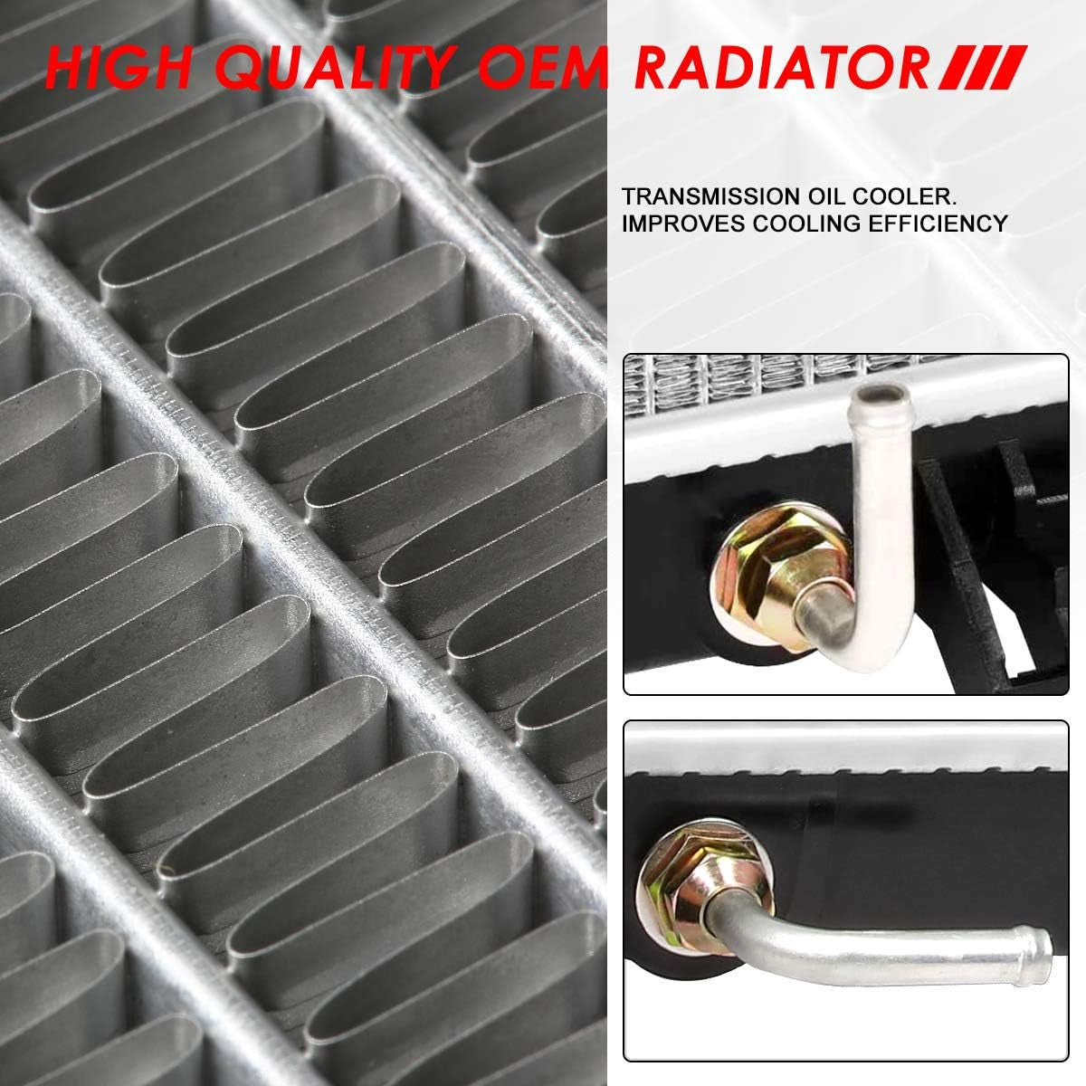 DPI 13095 Factory Style 1-Row Cooling Radiator Compatible with Subaru Forester 2