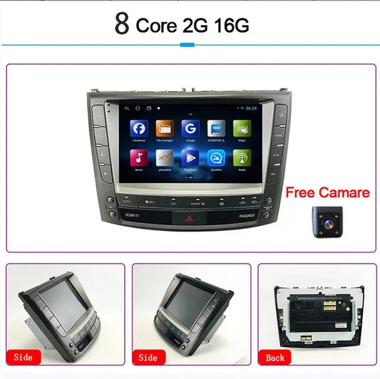 9" Android Intelligent System Carplay Car Video Player Central Multimedia Stereo Screen for LEXUS IS200 IS250 IS300 IS300C