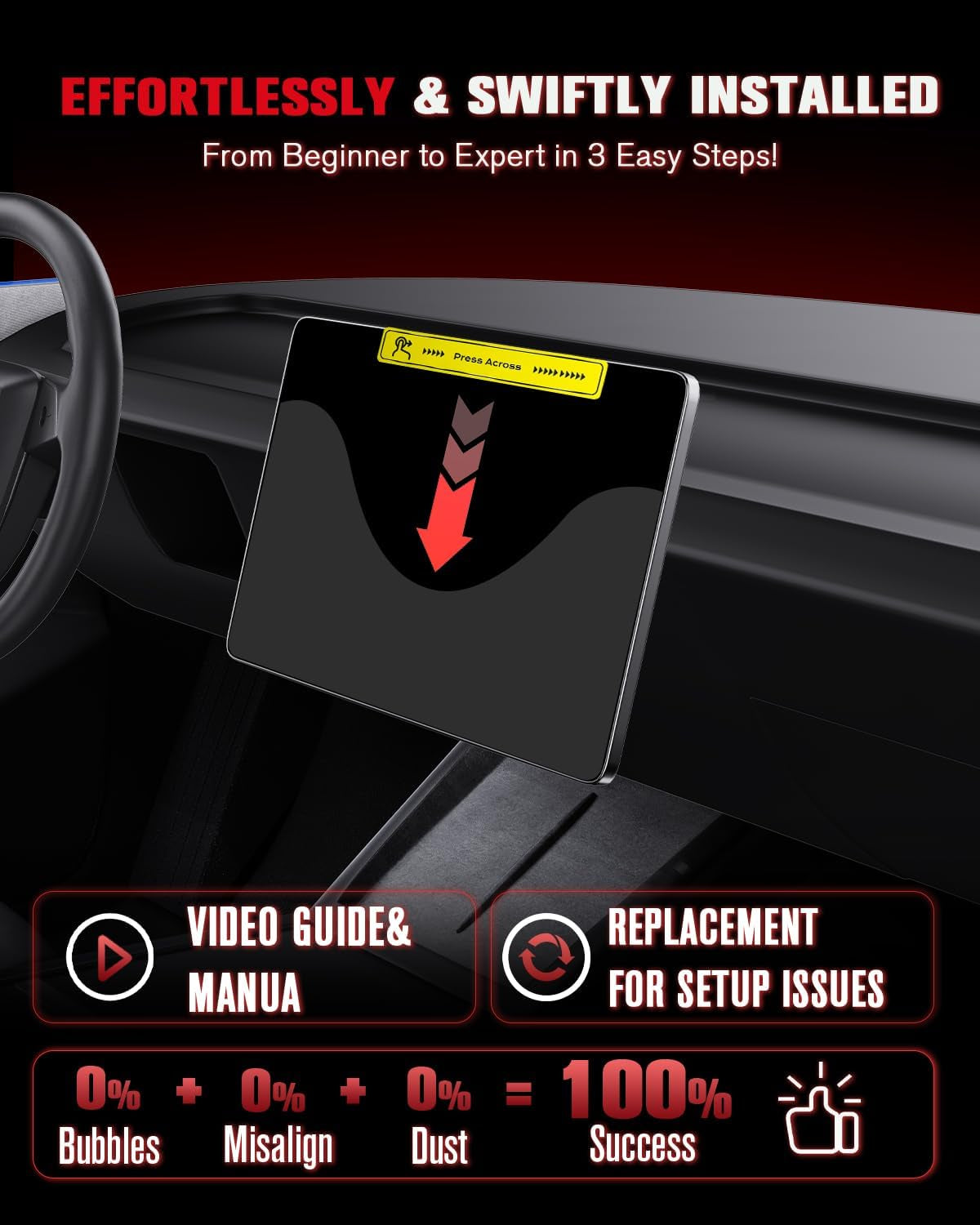 For 2023~2025 Lexus RX& TX 14 Inch Glossy Screen Protector - [More Clear& Smooth] - Mil-Grade 9H+ Tempered Glass - Touchscreen *1